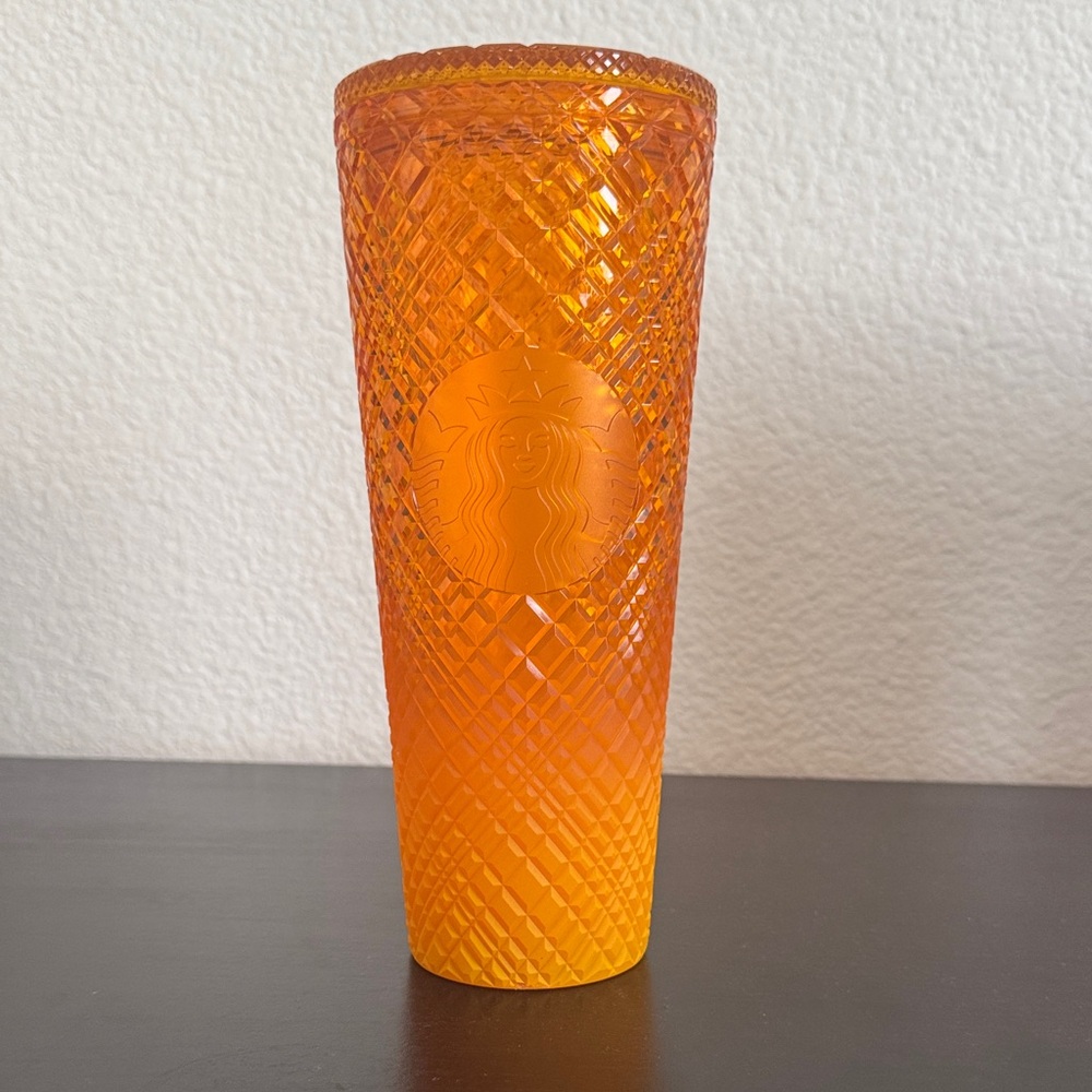 Starbucks Orange Textured Tumbler